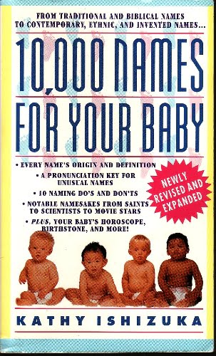 10,000 Names for Your Baby - Kathy Ishizuka - pb