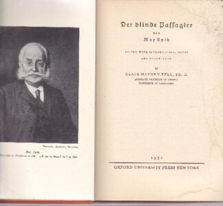 Max Eyth - Der Blinde Passagier - hb