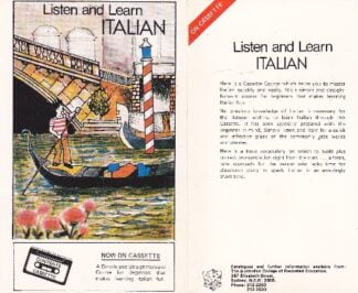 Listen and Learn Italian - cass