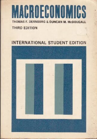 Macroeconomics  - International Student edition - Dernburg / McDougall - sc - sc