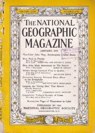 National Geographic - vol 113 #1 -  Jan 1958 - mag